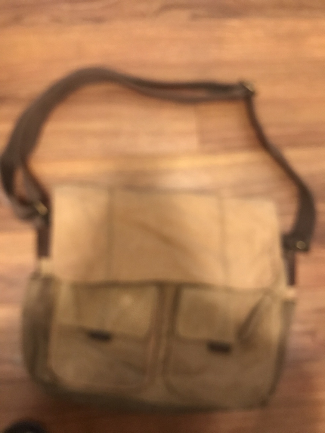 Fossil Canvas Messenger Bag