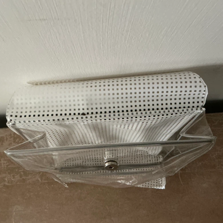 Clear and White Mesh Pouch - photo 3