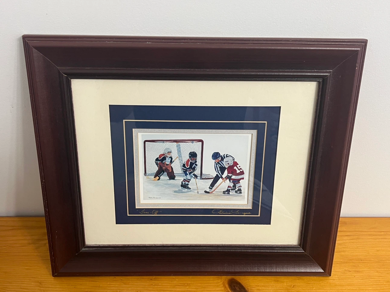 Framed Hockey Art Print