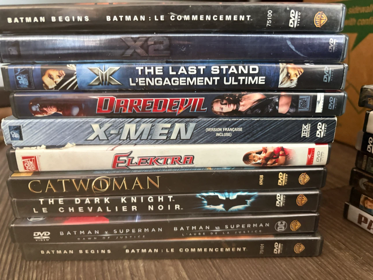 Collection of 9 DC & Marvel Superhero DVDs