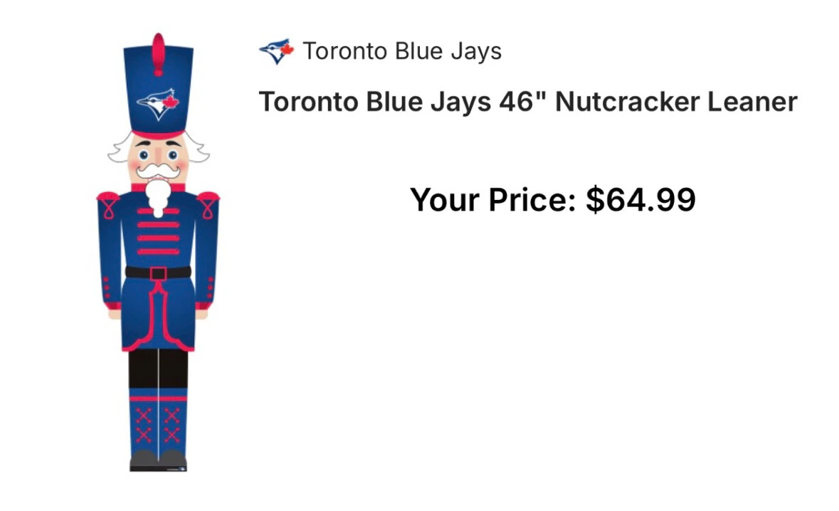Toronto Blue Jays 46" Nutcracker Leaner - photo 2