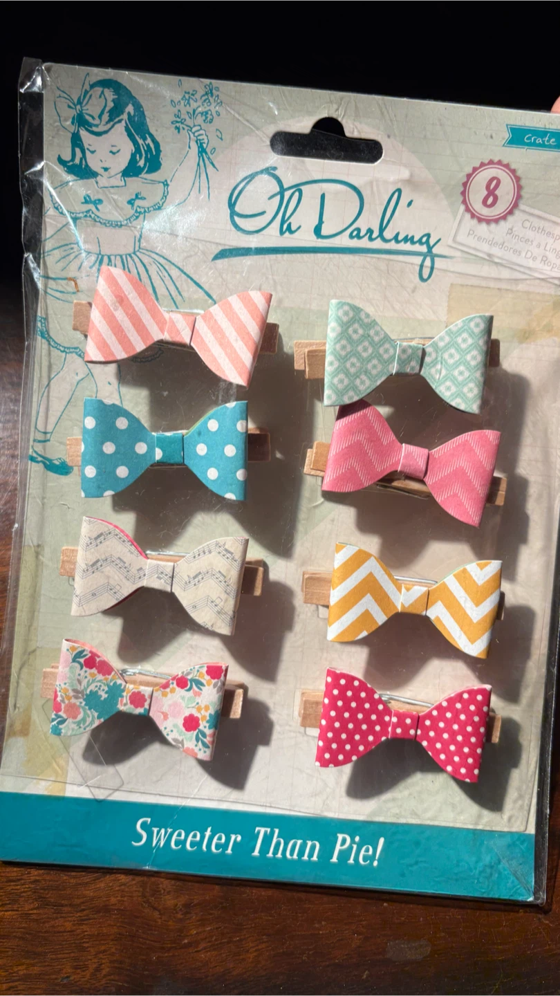Oh Darling Bow Embellishments - Crate Paper
