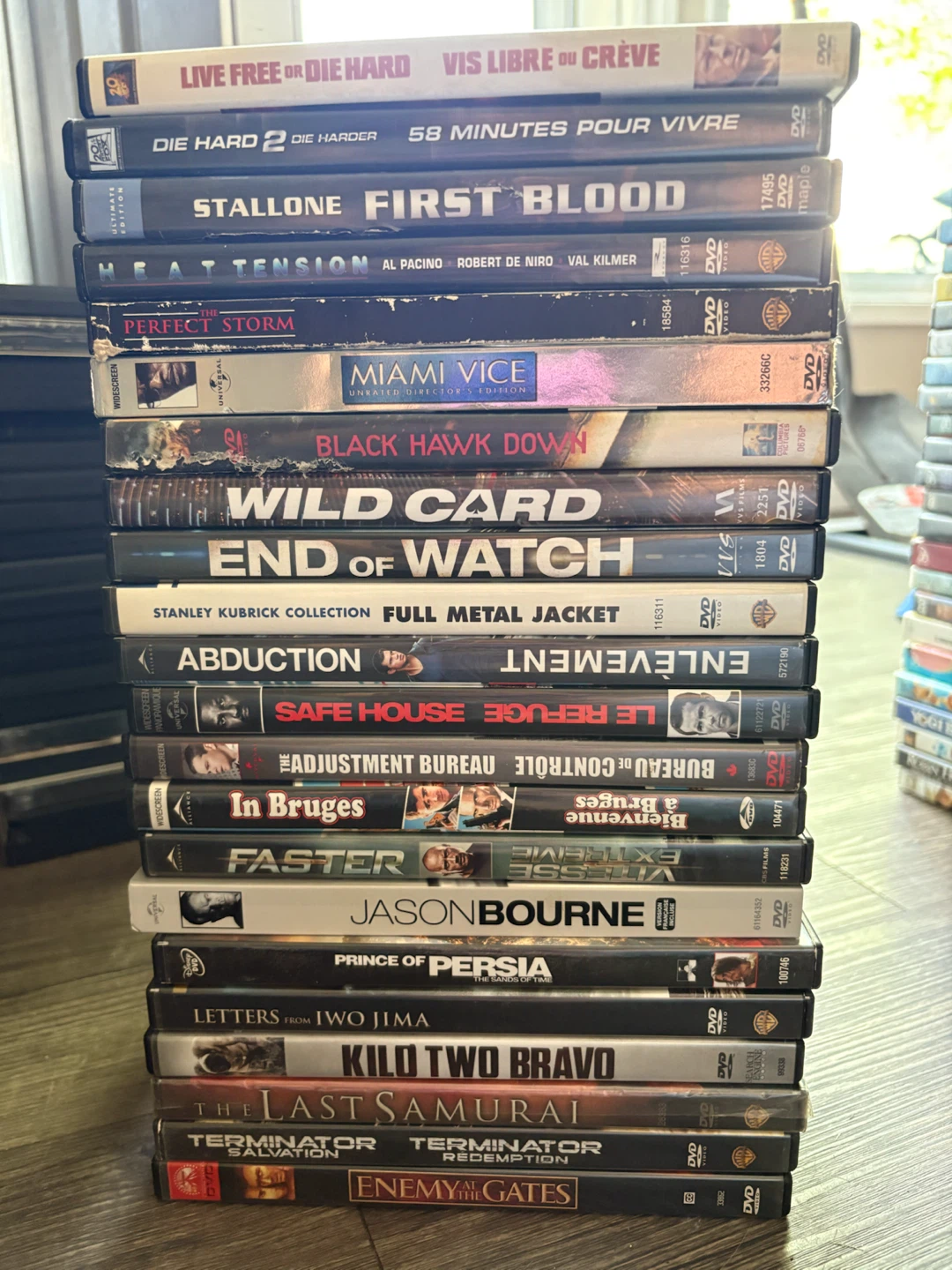 Collection of 20 Action DVDs