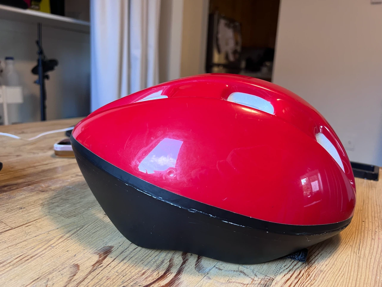 Red Adult Bike Helmet 54-58cm - photo 3