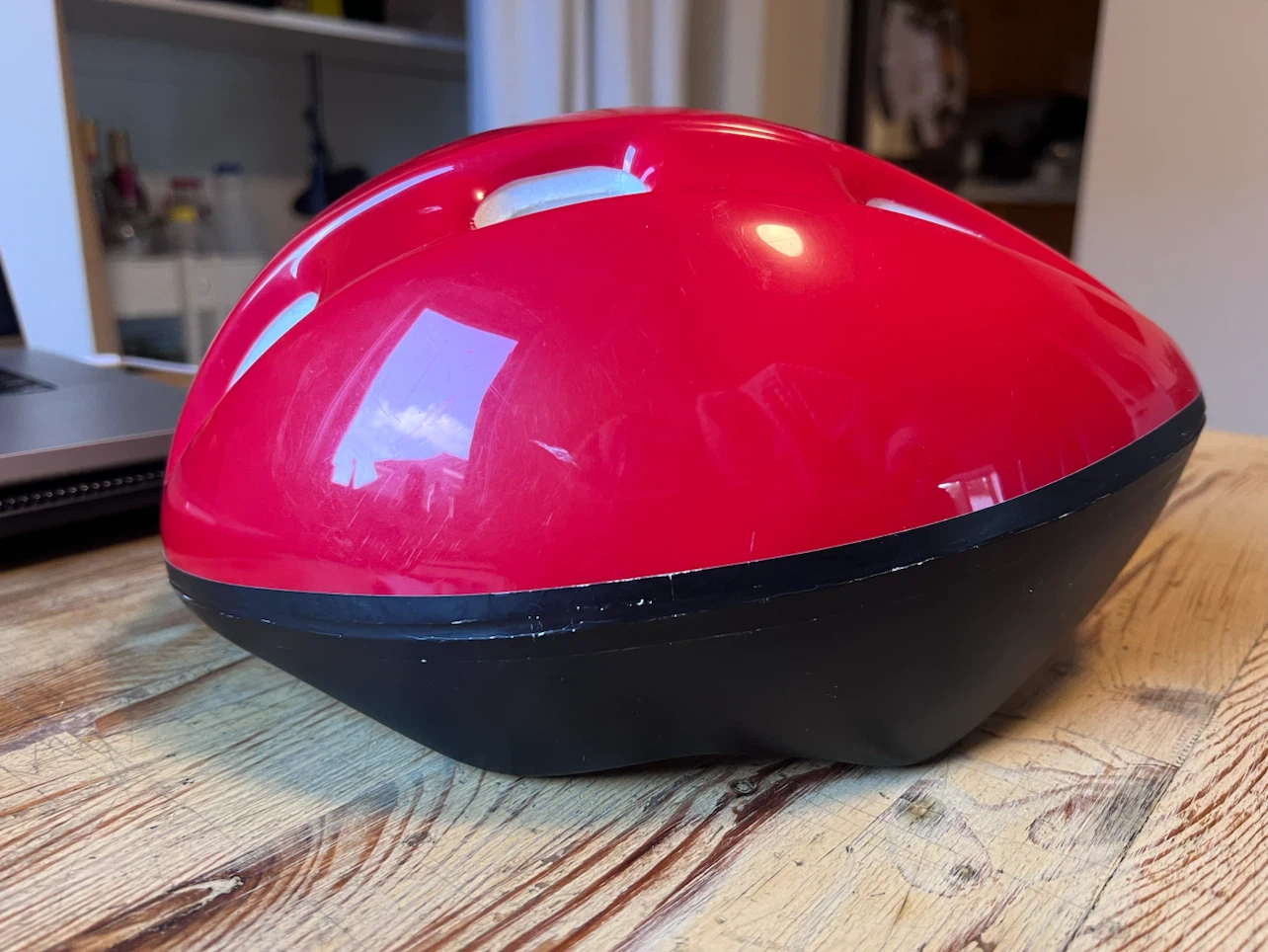 Red Adult Bike Helmet 54-58cm - photo 4