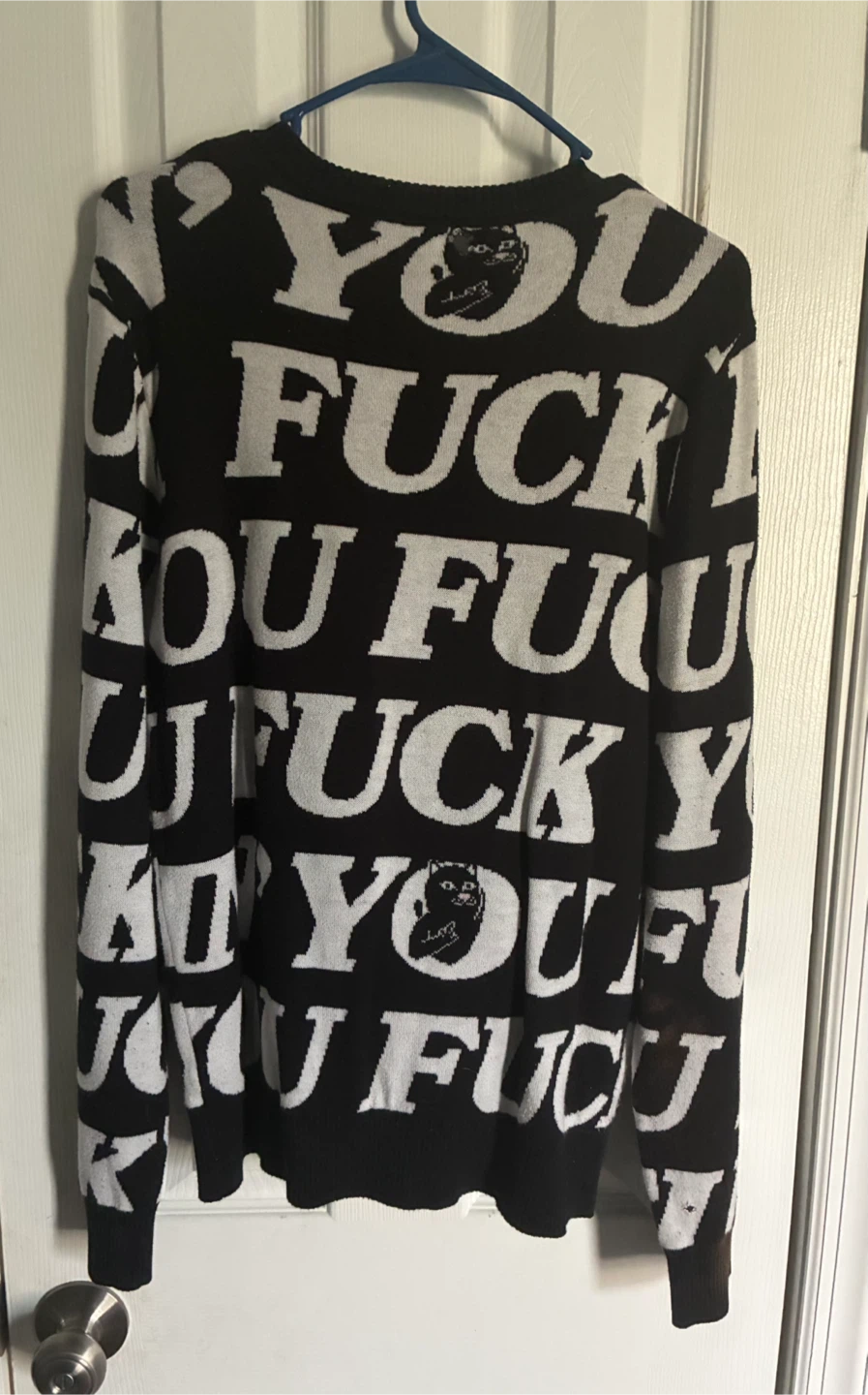 RIPNDIP Fuck You All Over Print Black Sweater & Pants - photo 2
