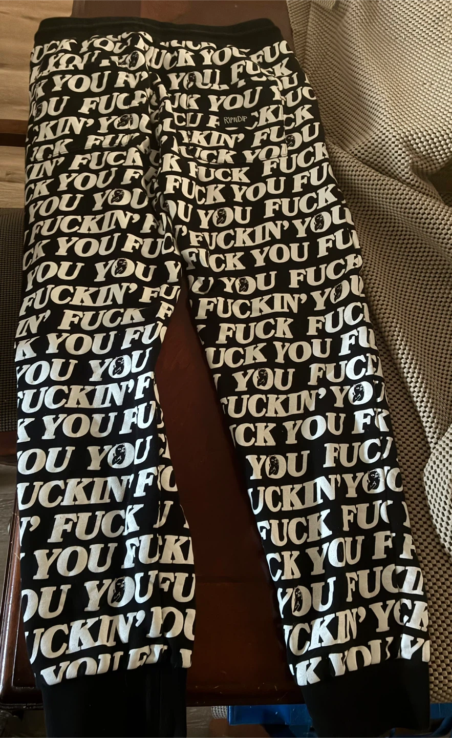 RIPNDIP Fuck You All Over Print Black Sweater & Pants - photo 4