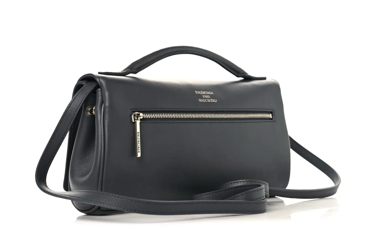 Balenciaga Paris Grey Leather Shoulder Bag - photo 2