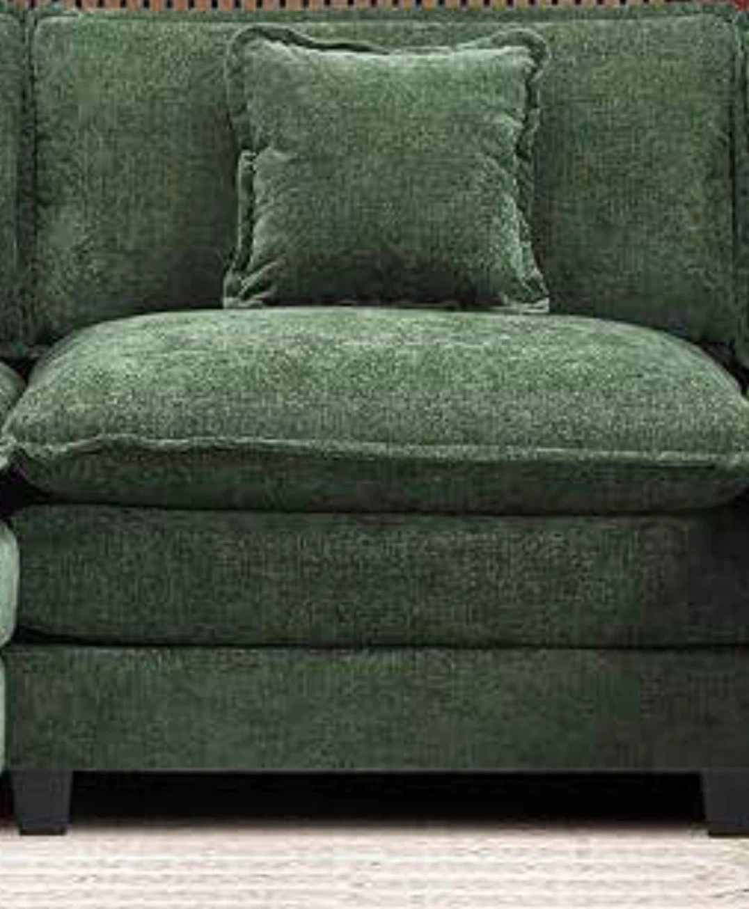 Cloud Sofa Sectional Single Seat - Green
