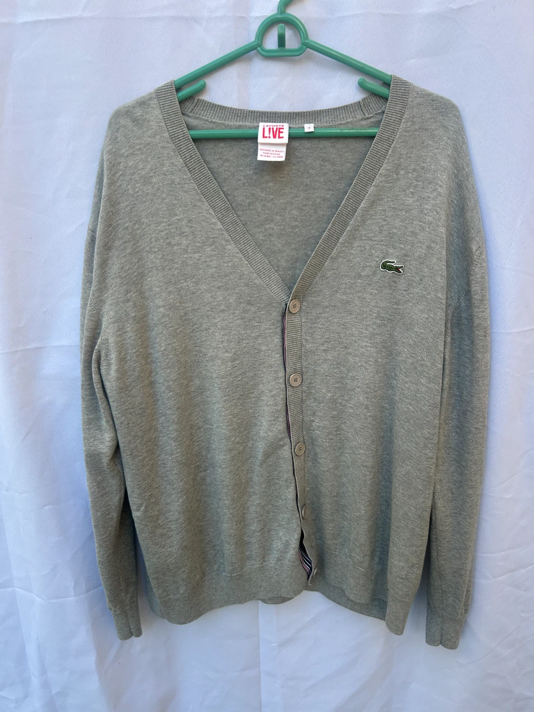 Lacoste Live Grey Cardigan
