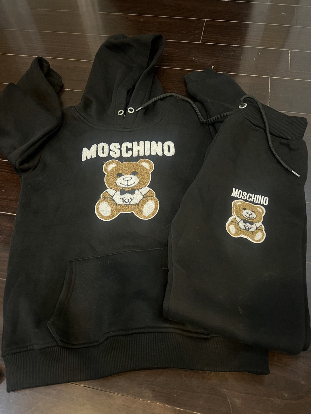 Moschino Teddy Bear Hoodie & Pants Set boys size 8 to 11 years