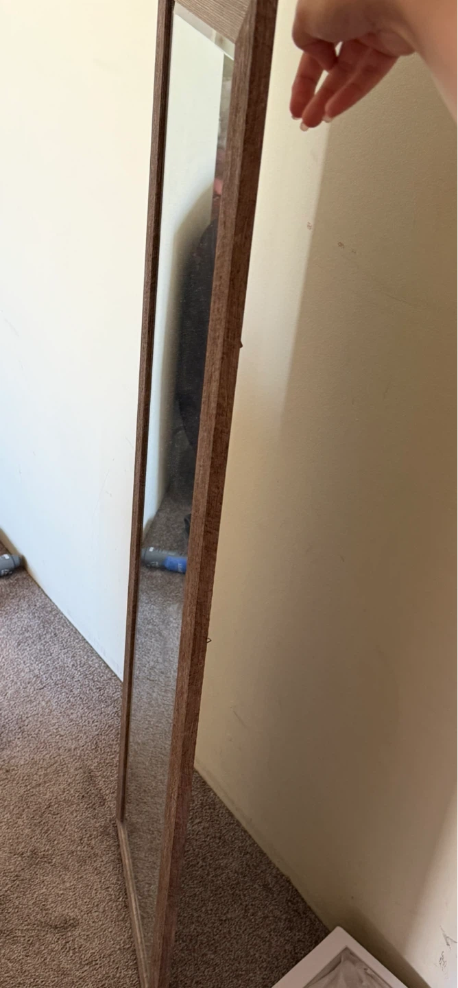 Tall Full Length Mirror with Wood Frame - photo 4