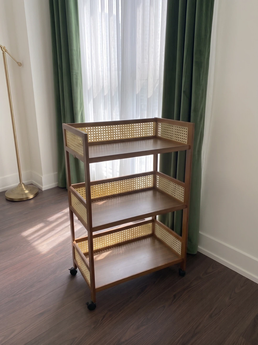 Rattan Woven Storage Rack Cart - photo 3