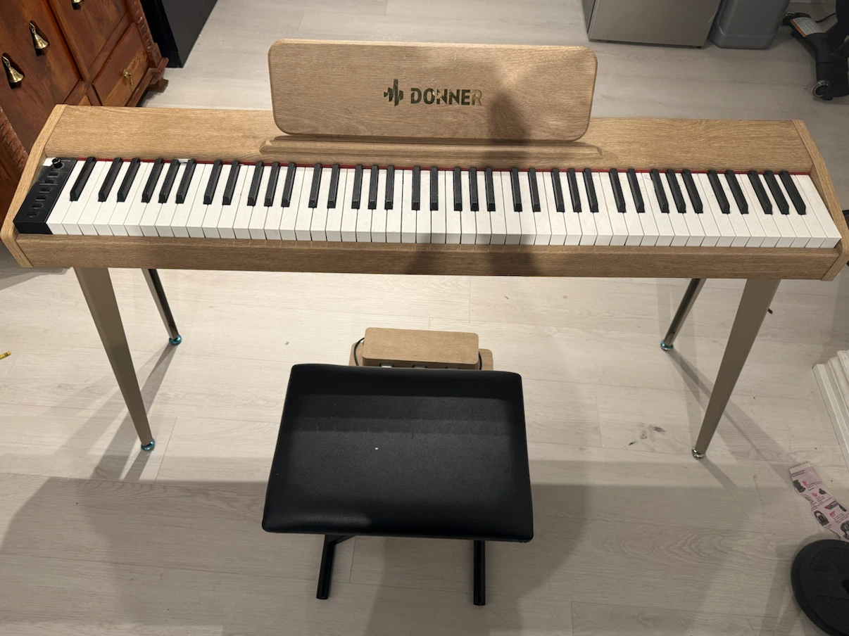 Donner Piano with Pedal unit and stool