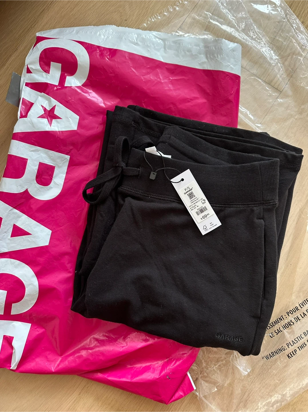 Garage Stretch Terry Bootcut Viral BBL Pants - Black - photo 4