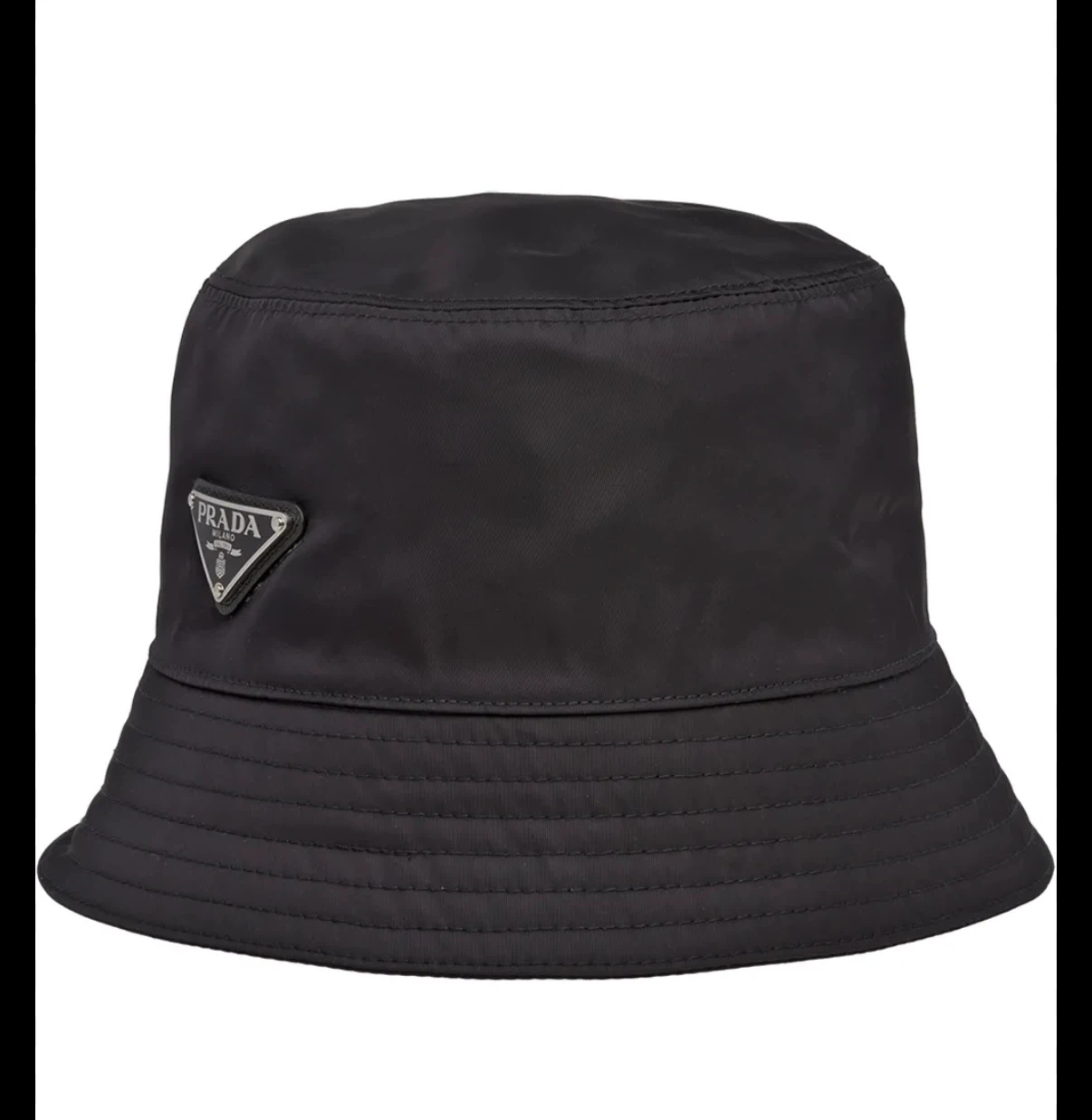Prada Black Nylon Bucket Hat