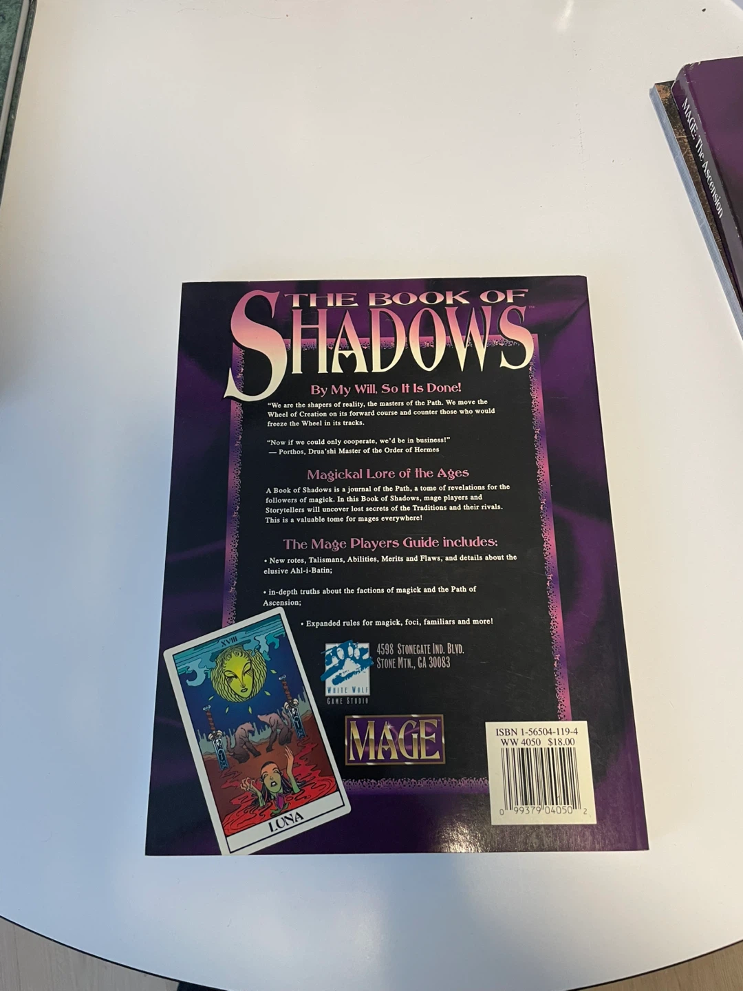 The Book of Shadows: The Players Guide for Magic: The Ascension - photo 2