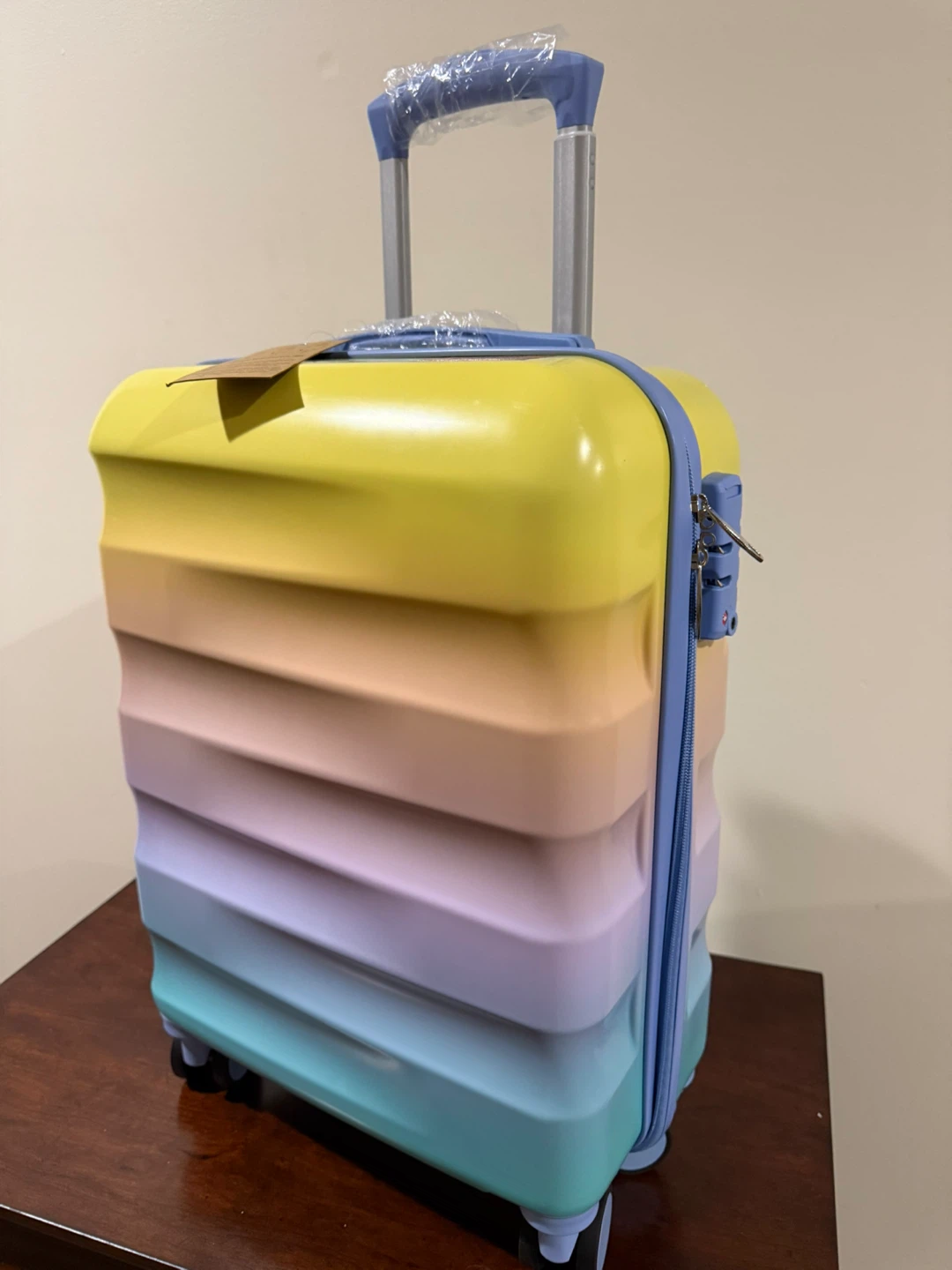 Rainbow Ombre Hardside Luggage Set with Duffle Bag