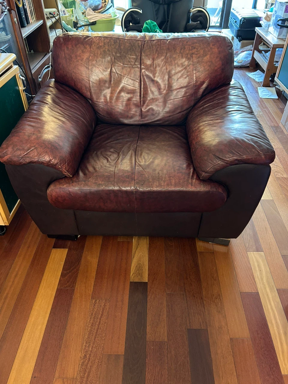 Brown Leather Armchair