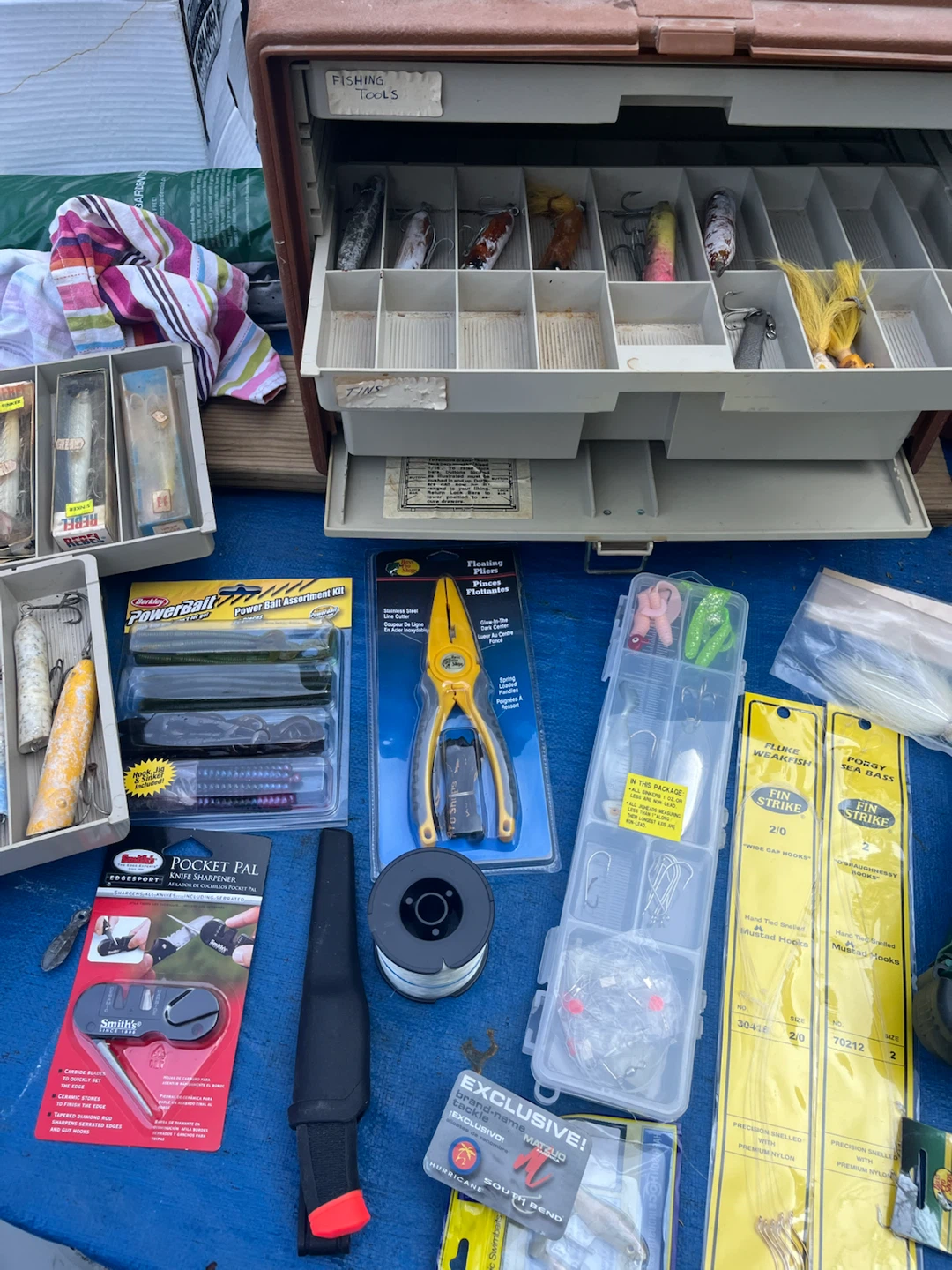 Fishing Tackle Box with Lures and Accessories