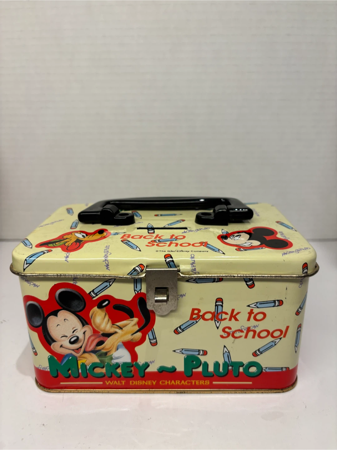 Mickey & Pluto "Back to School" Tin Box