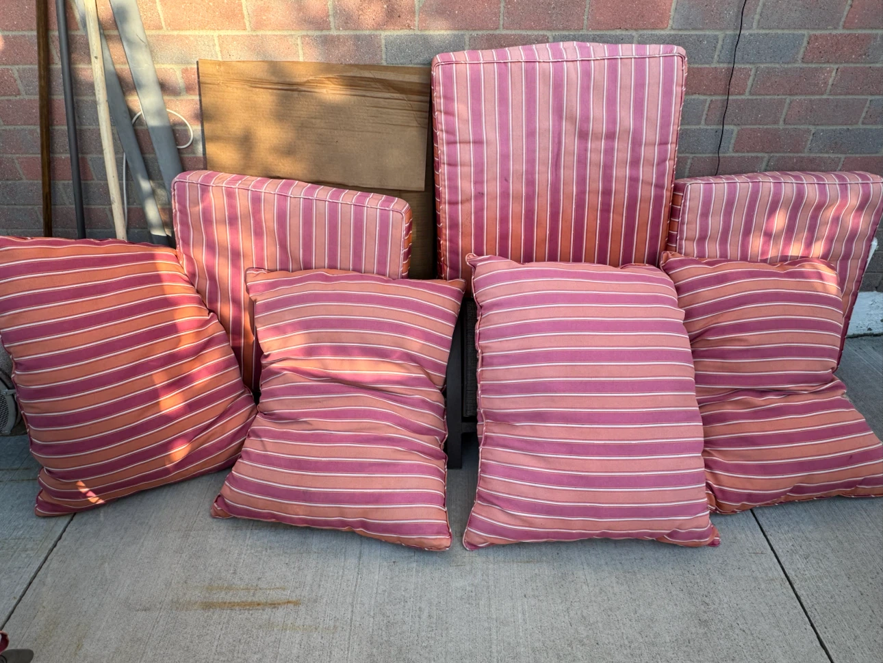 Striped Outdoor Cushions