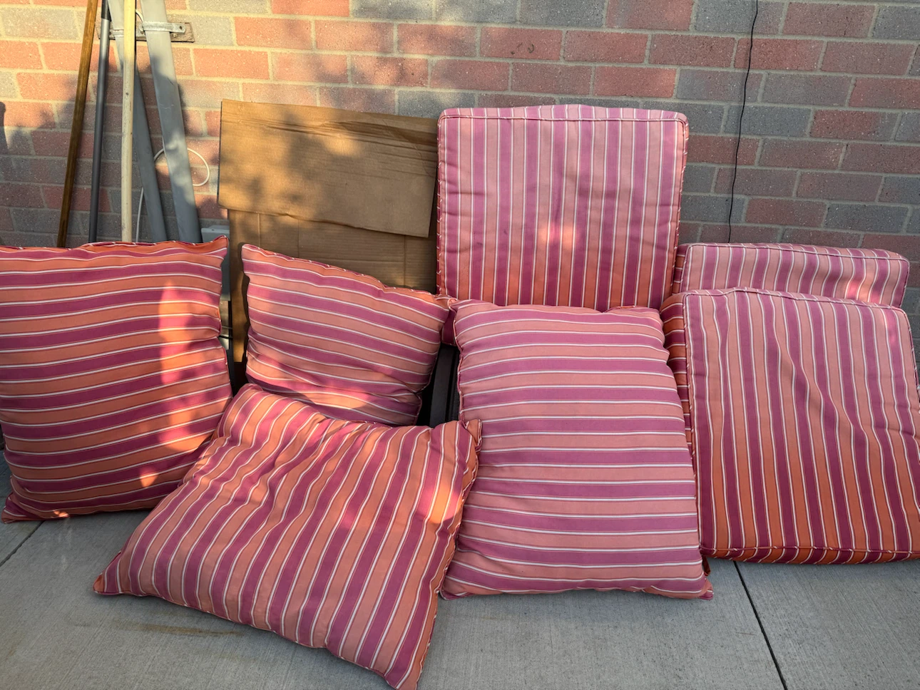 Striped Outdoor Cushions - photo 2