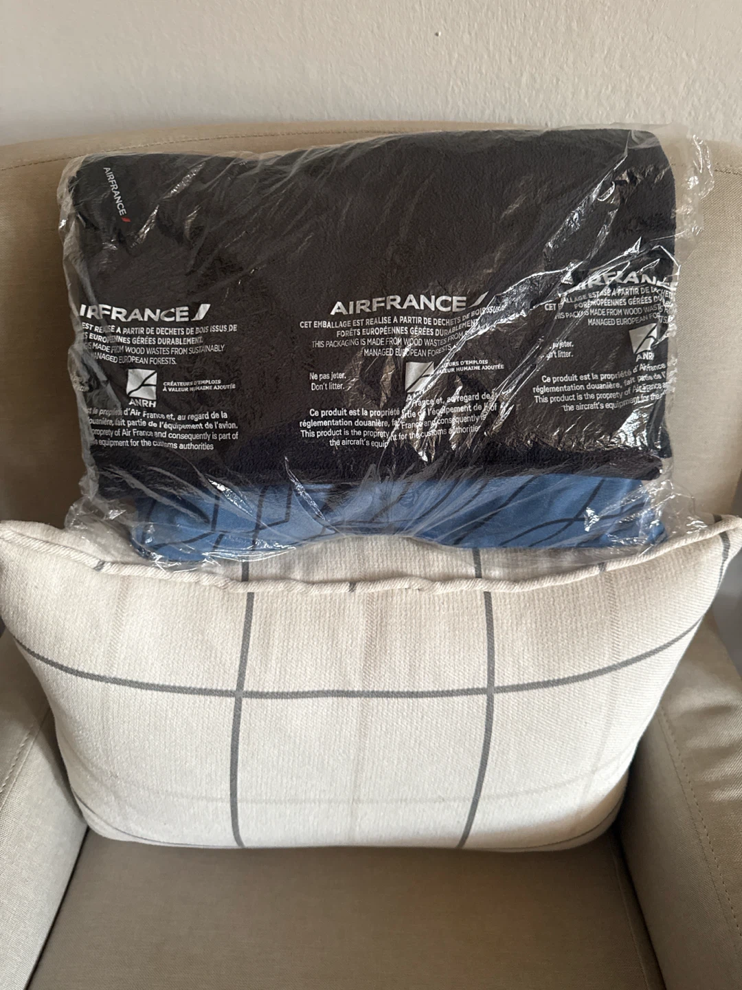 Air France Airplane Blanket and Pillow Set - photo 3
