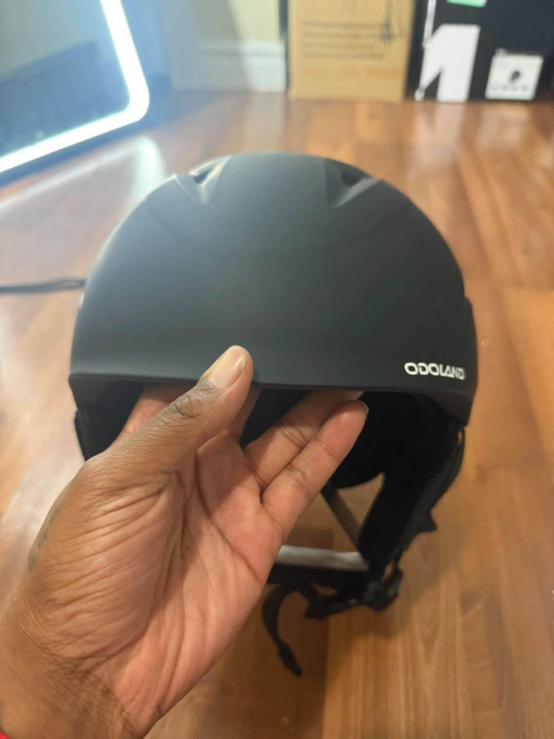 ODOLAND Ski Helmet - Black - Size L