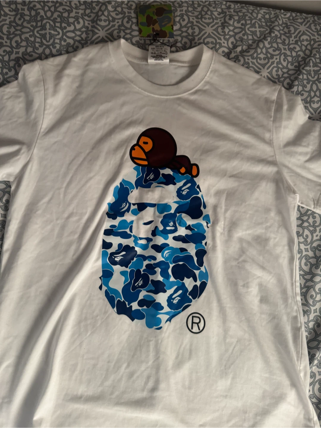 BAPE A Bathing Ape White T-Shirt Size S