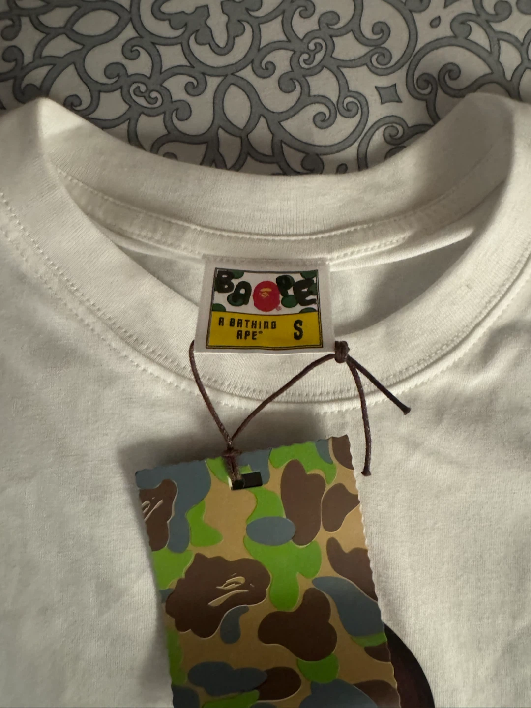 BAPE A Bathing Ape White T-Shirt Size S - photo 2