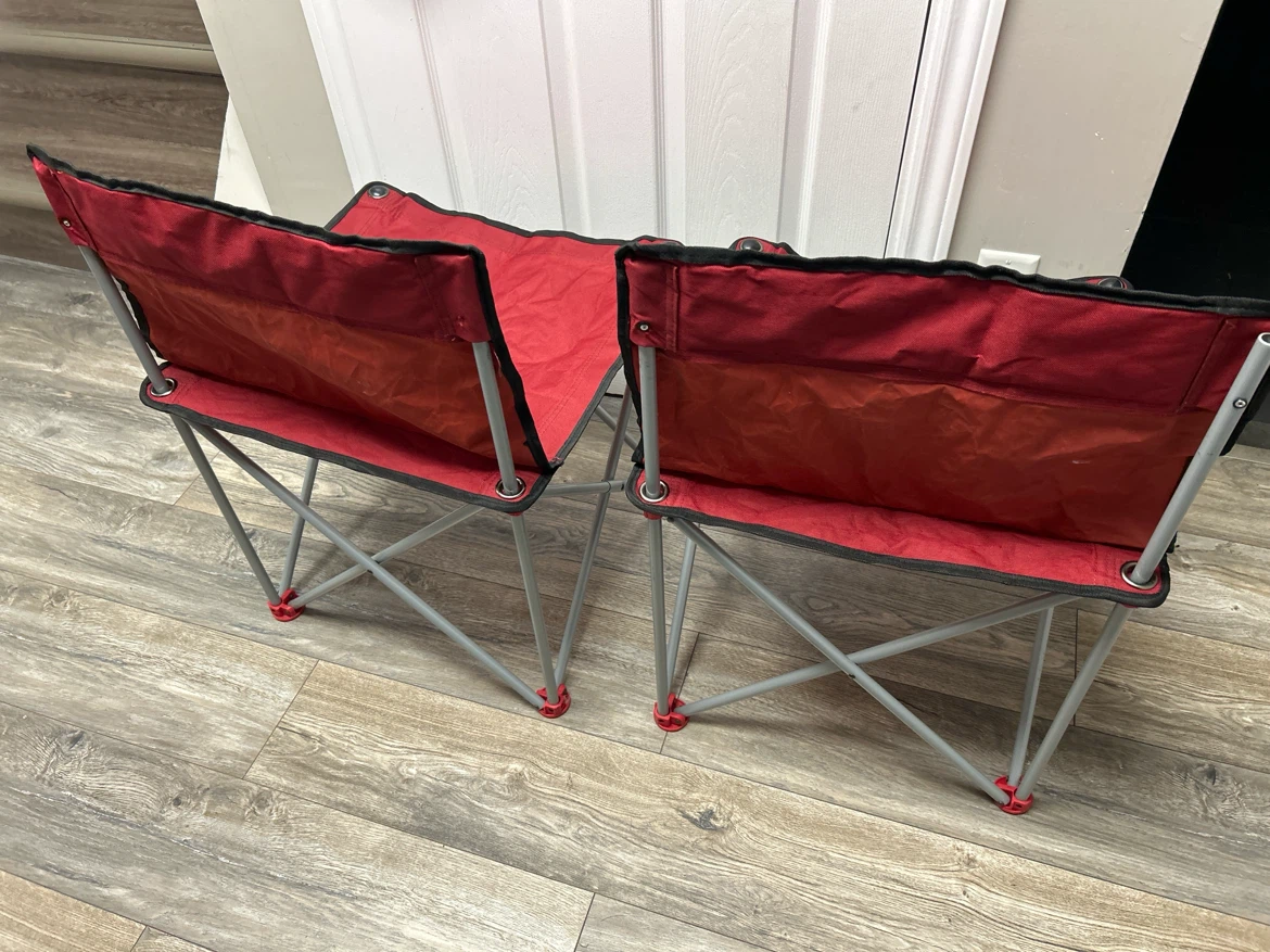 Columbia Red Folding Camp Chairs (2) - photo 4