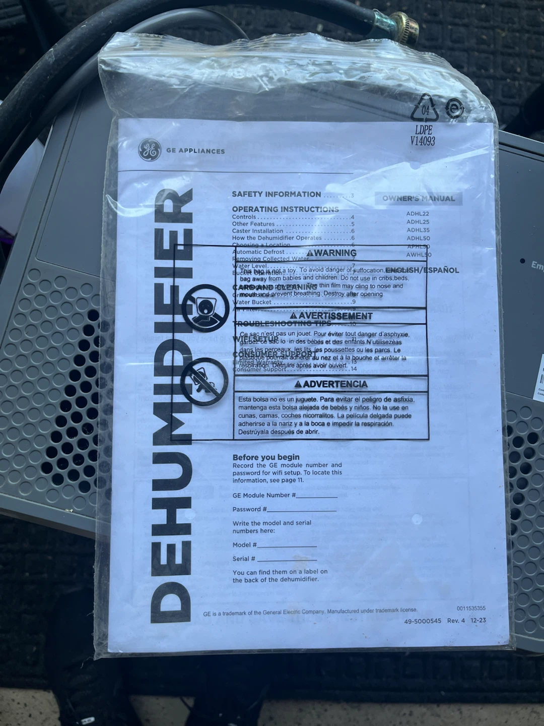 GE Appliances Dehumidifier - photo 3