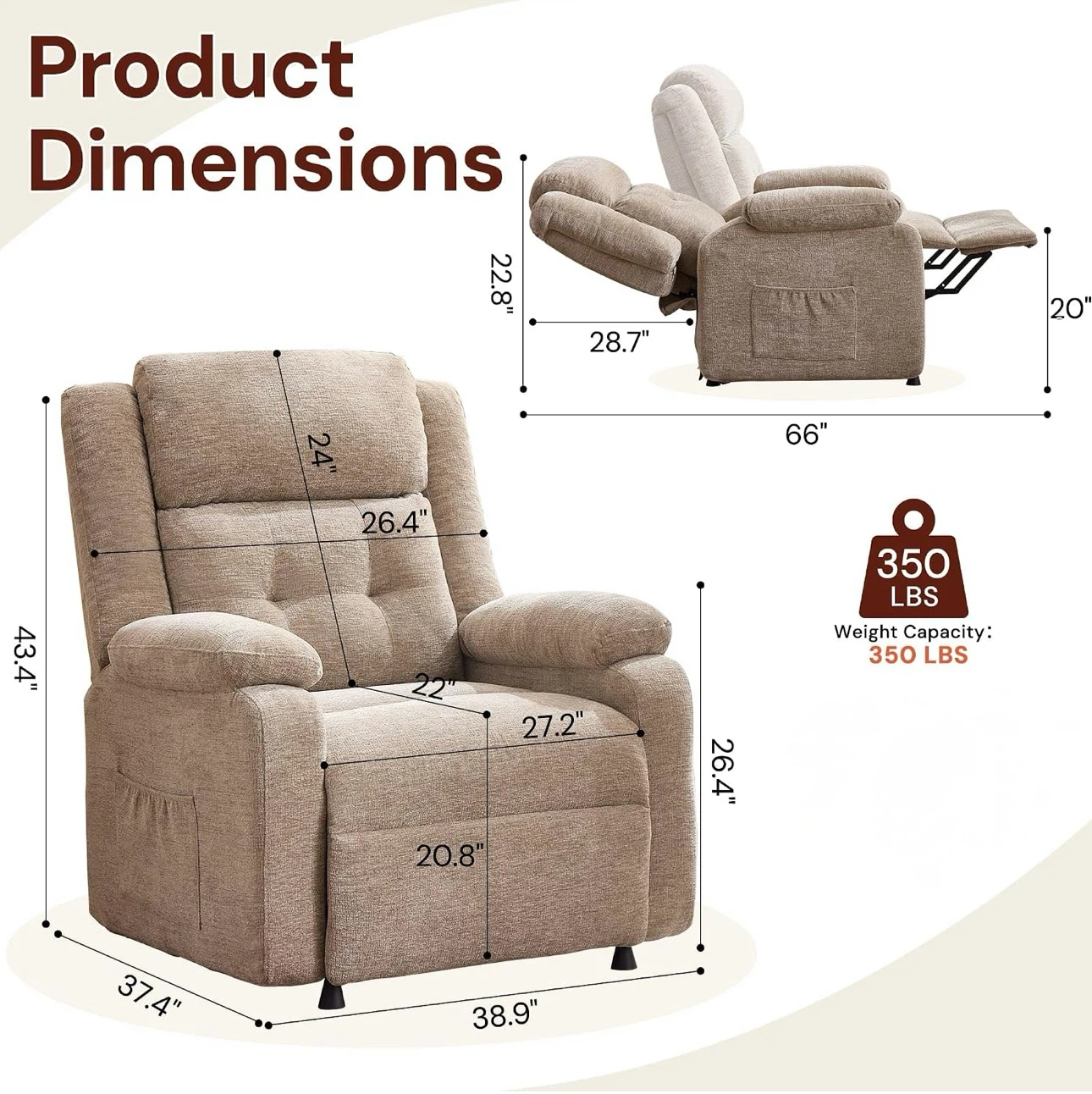 Electric recliner chair - photo 2