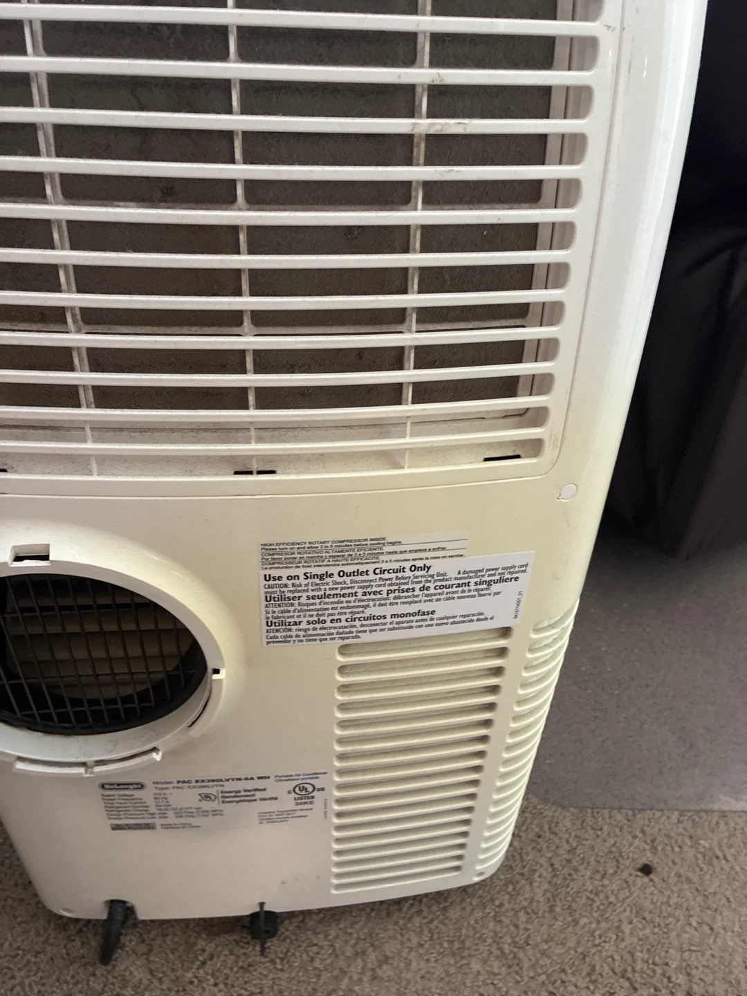 DeLonghi Pinguino Portable Air Conditioner 14,000 BTU - photo 4