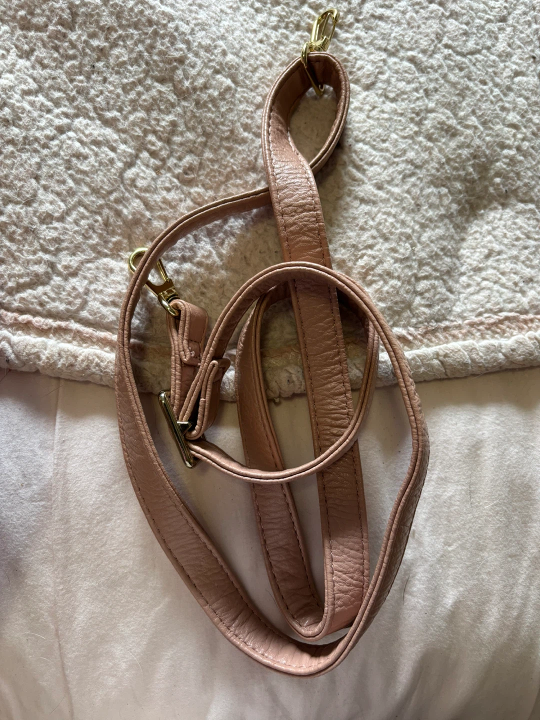 Beige Woven Leather Shoulder Bag with Tassels - photo 4