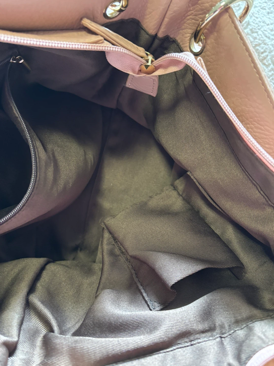 Beige Woven Leather Shoulder Bag with Tassels - photo 5