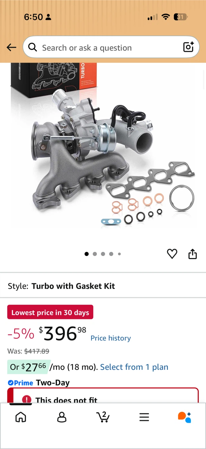 Turbo with Gasket Kit