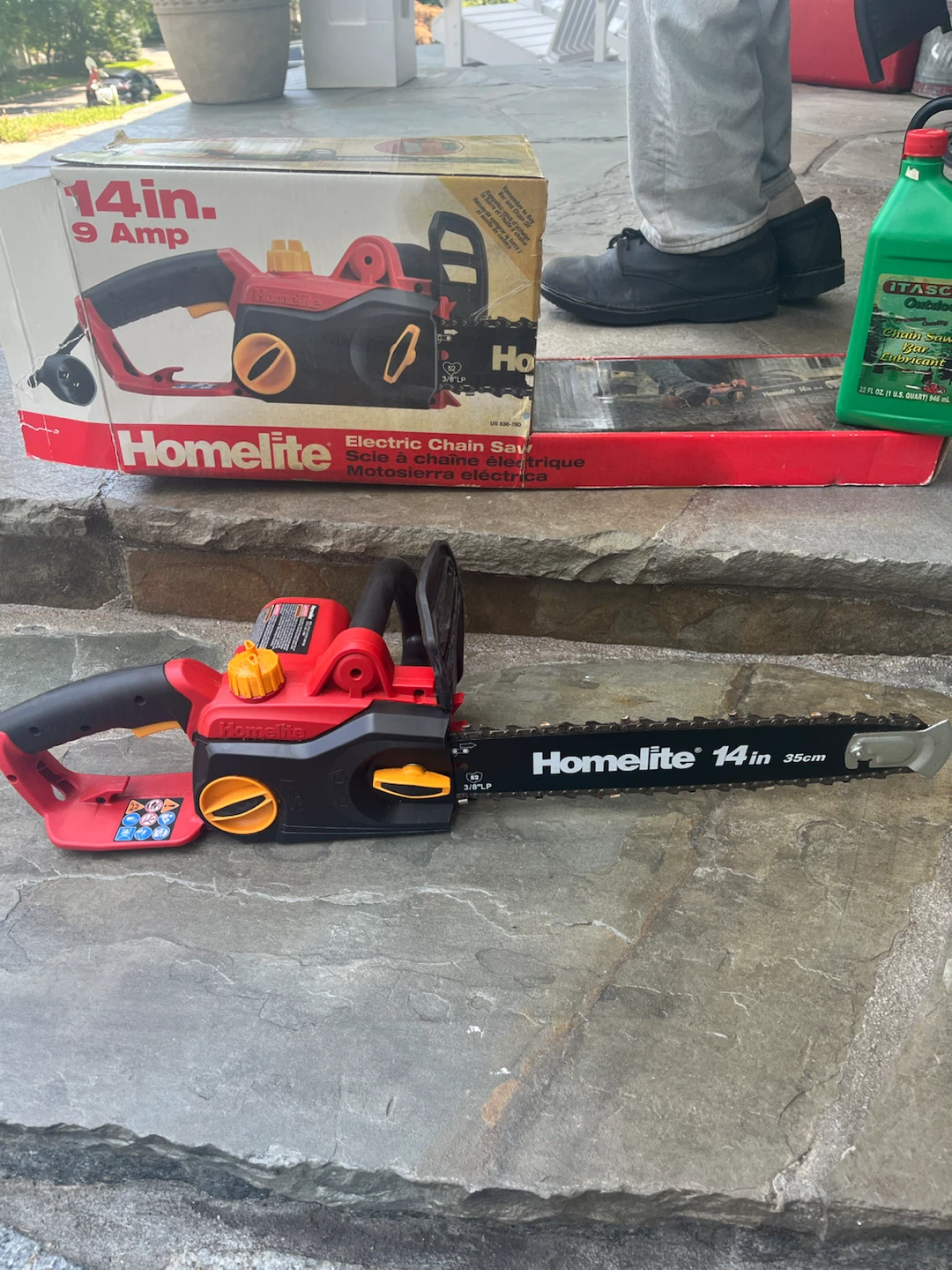 Homelite 14in Electric Chain Saw 9 Amp - photo 4