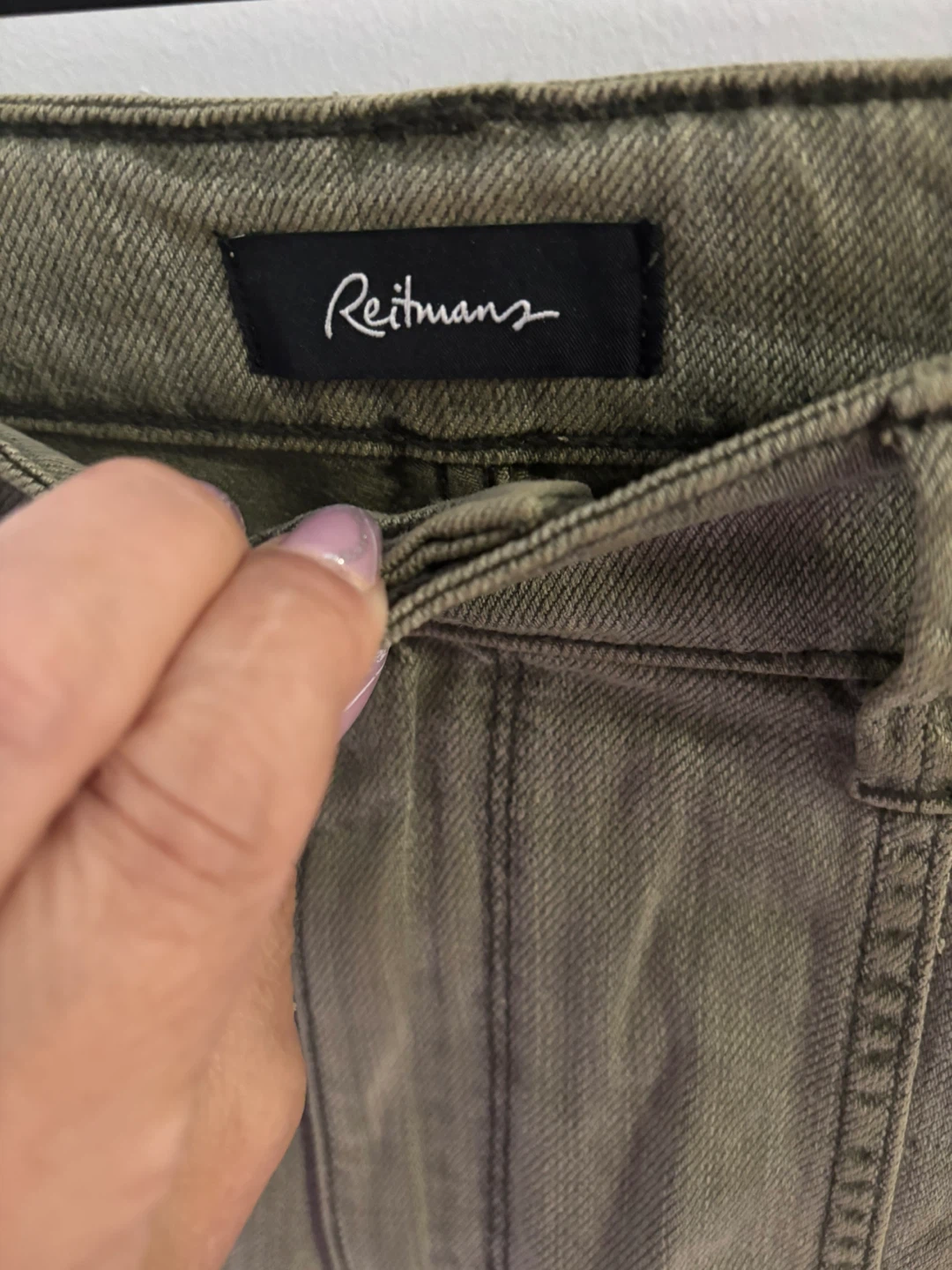 Reitmans Olive Green Cargo Pants Size 24 - photo 4