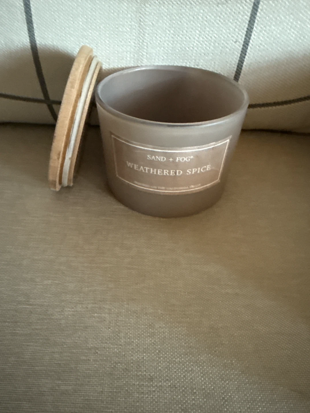Sand + Fog Weathered Spice Candle (empty jar)