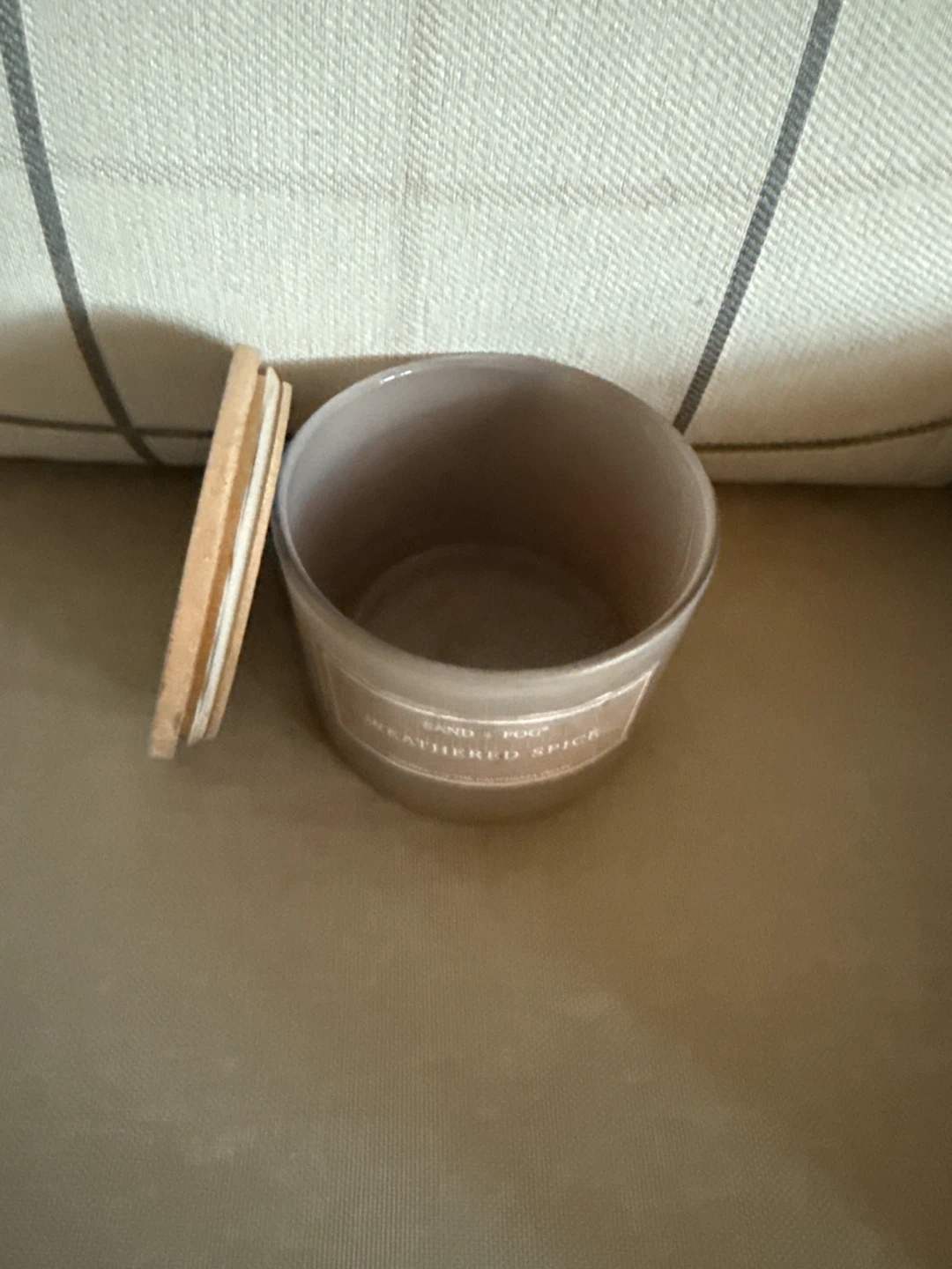 Sand + Fog Weathered Spice Candle (empty jar) - photo 2