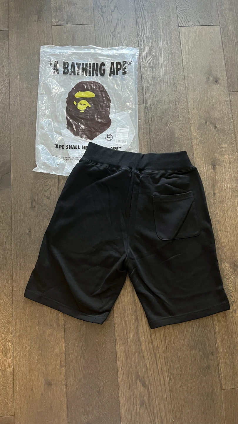 A Bathing Ape BAPE Shark Shorts Black Size L - photo 2