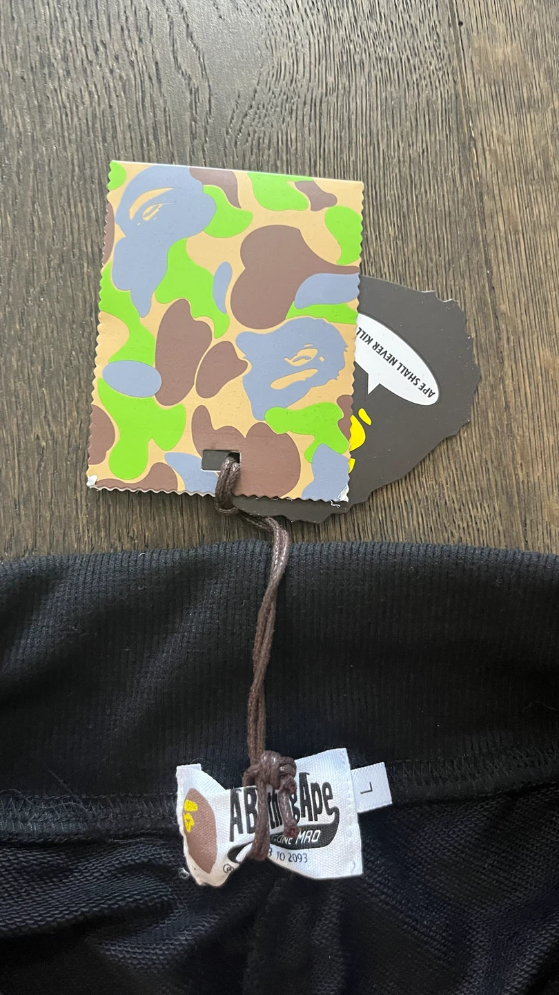 A Bathing Ape BAPE Shark Shorts Black Size L - photo 3