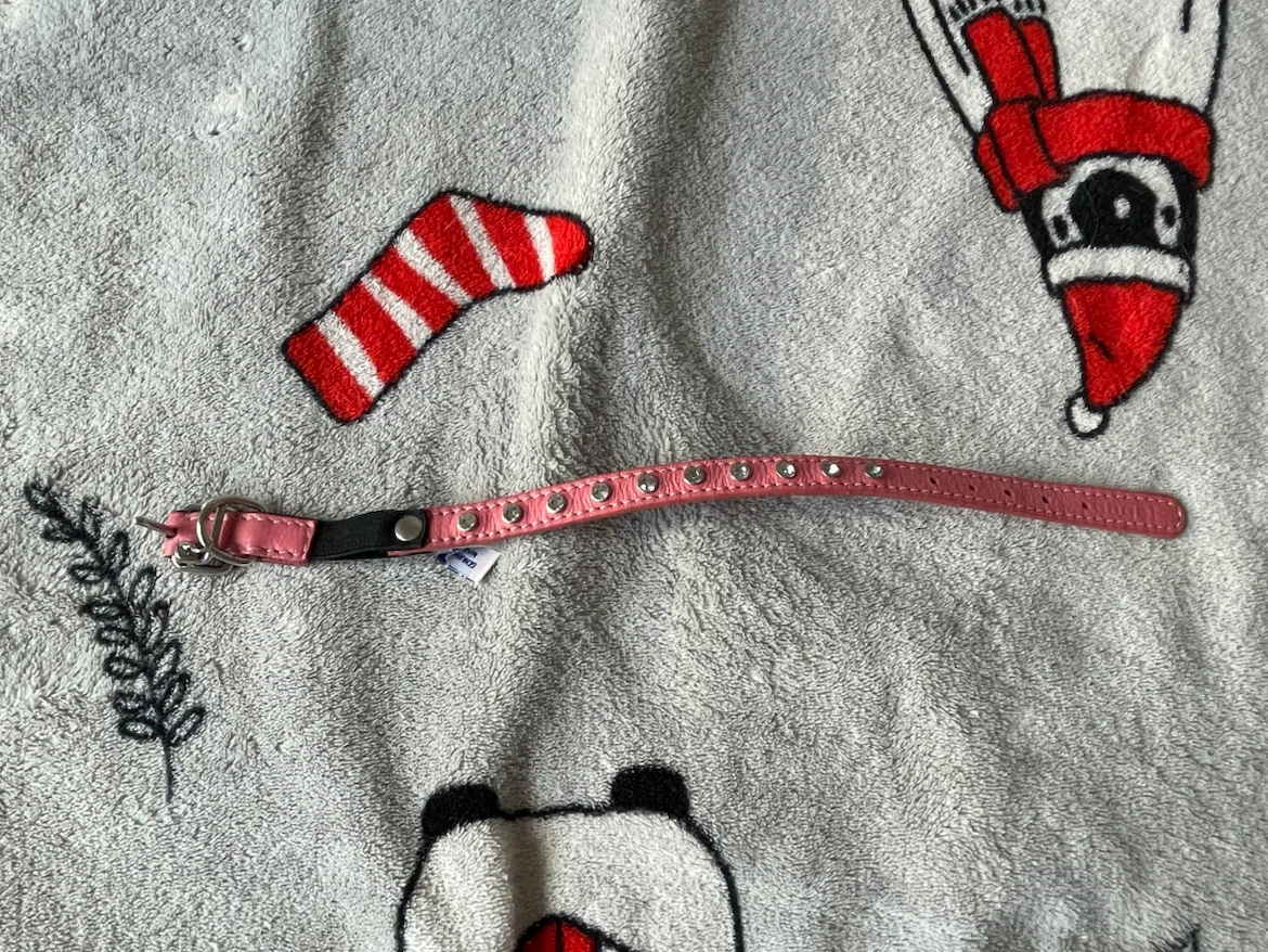 Leather Pink Dog/Cat Collar