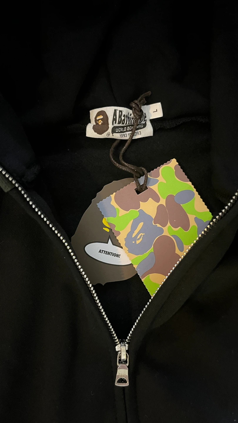A Bathing Ape Full Zip Hoodie Shark Camo - photo 2