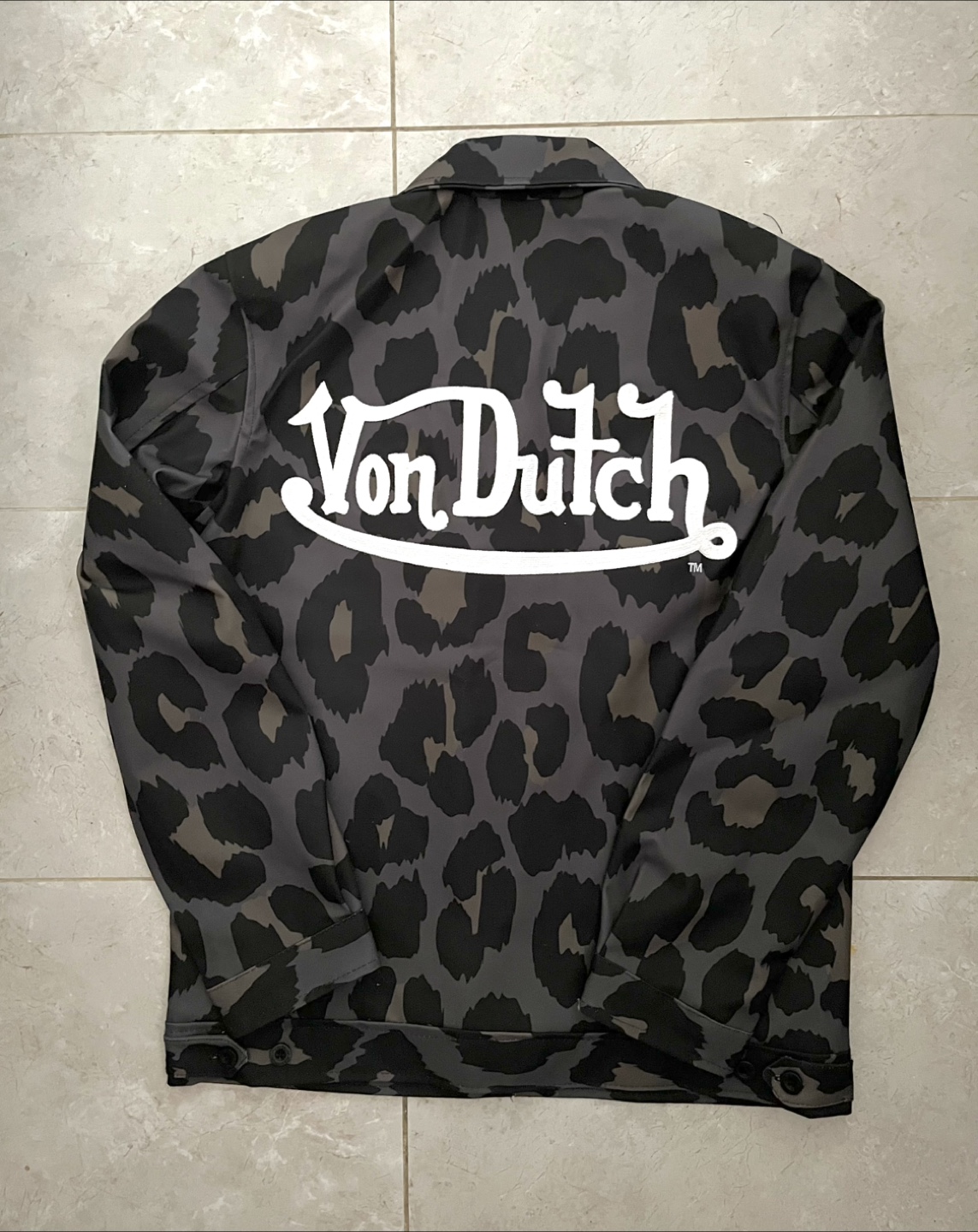 Von Dutch Leopard Print Jacket