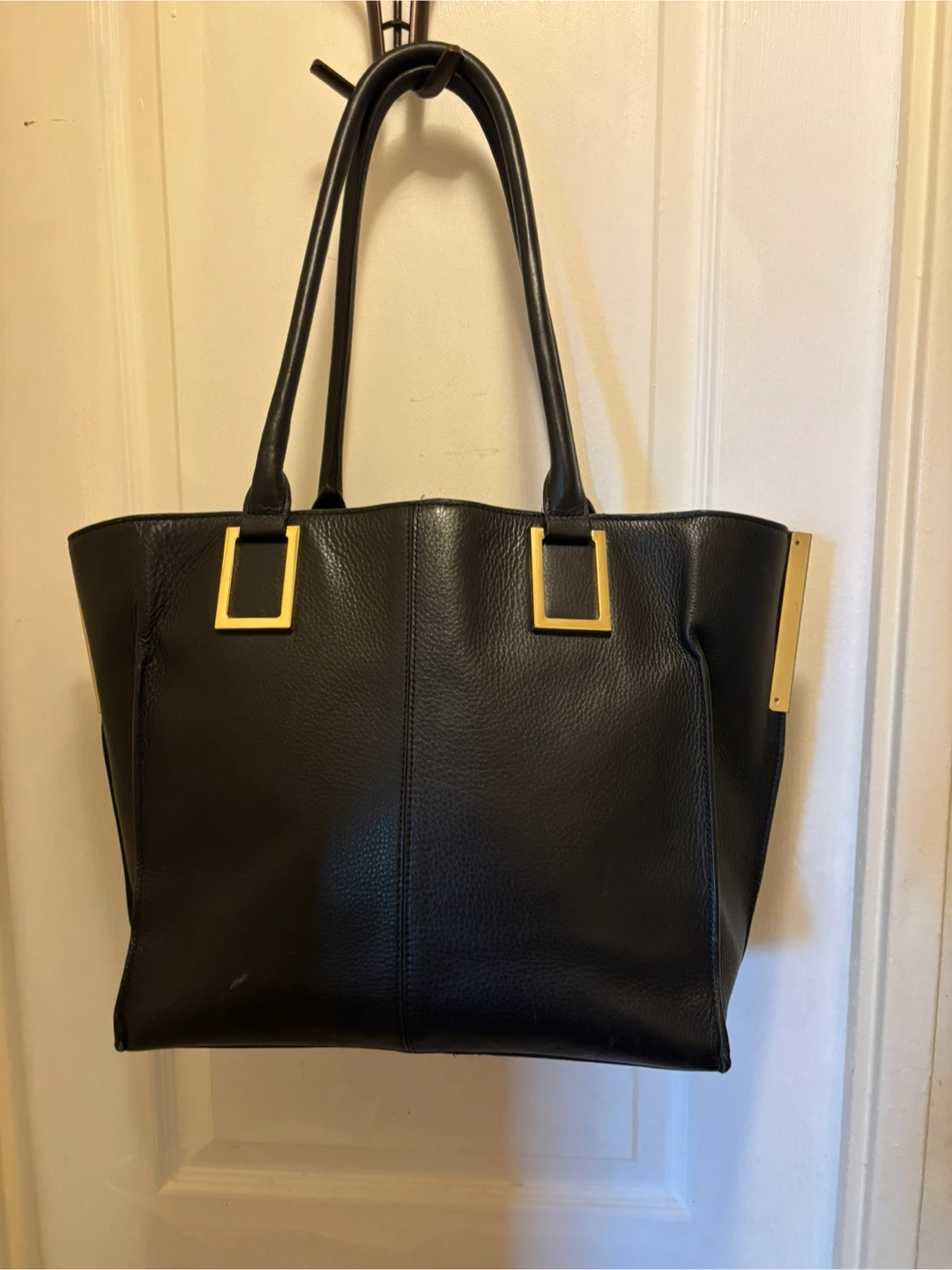 Danier Black Leather Tote Bag