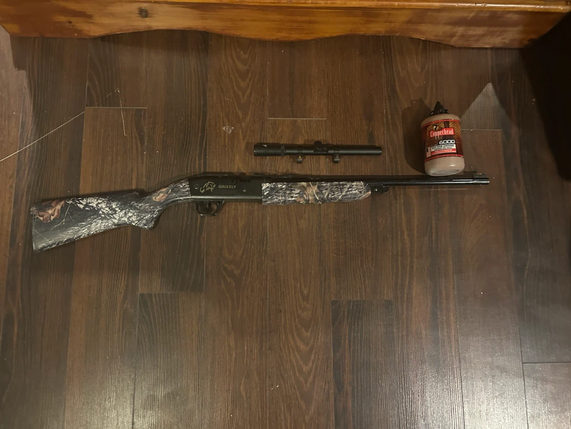 Grizzly Air Rifle with Scope and BBs