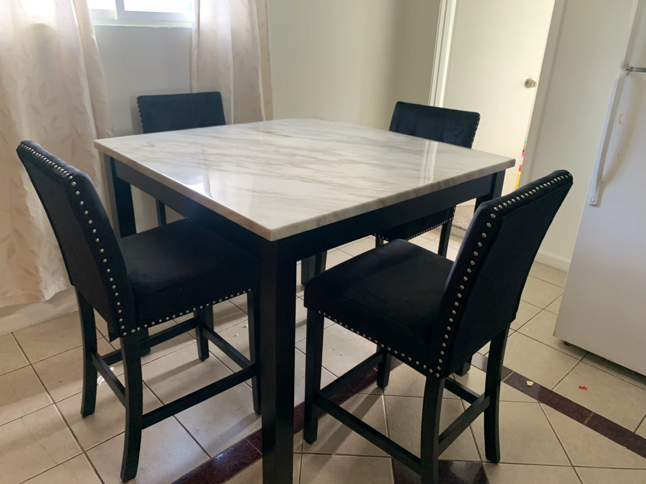 Counter Height Dining Set with 4 Chairs - photo 2